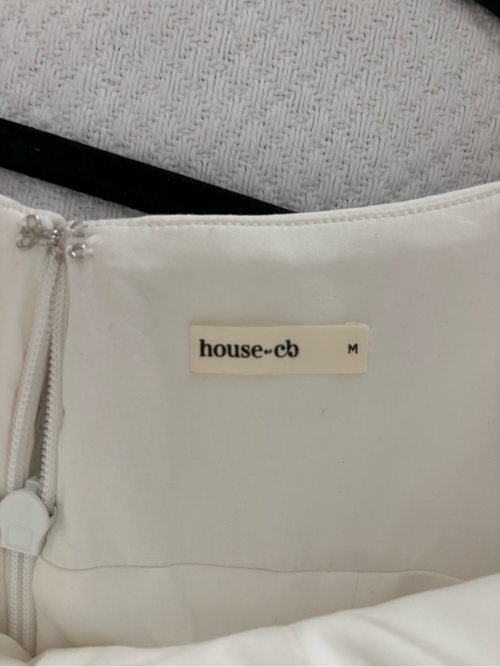 House of CB Liora White Cotton Broderie Anglaise trim Midi Dress - Picture 10 of 12